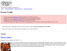 Tablet Screenshot of green-crafts.com